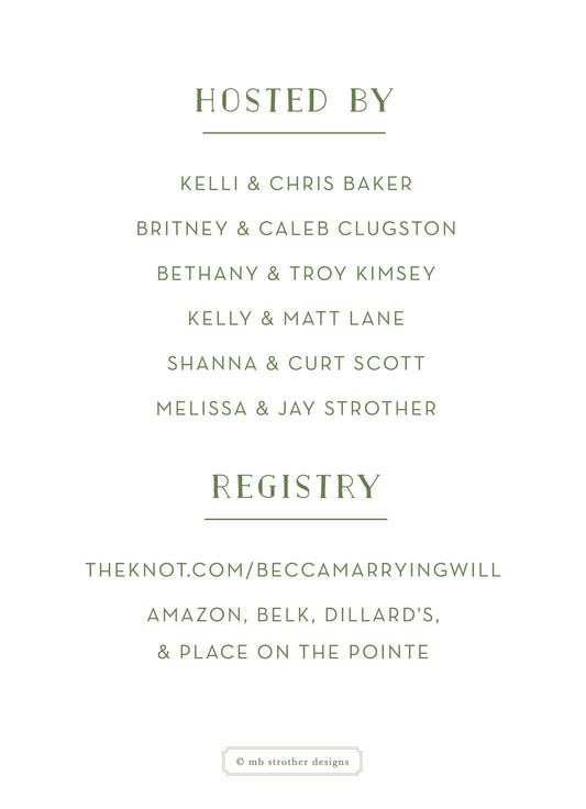 Palm Frond Invitation