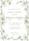 Palm Frond Invitation