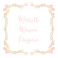 Pink Ribbon Border Enclosure Card