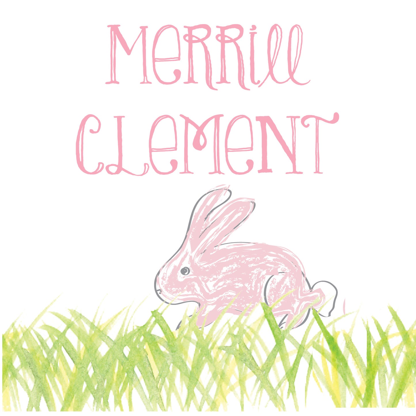Bunny Rabbit Enclosure Card
