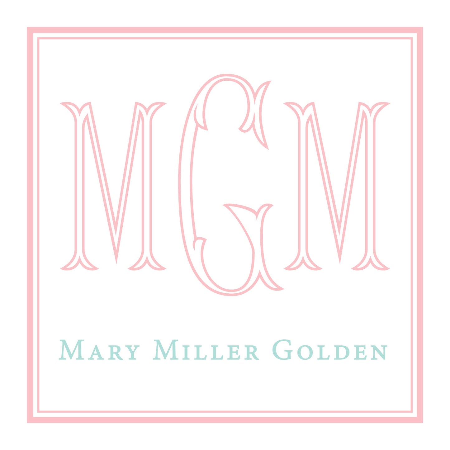 Monogram Enclosure Card
