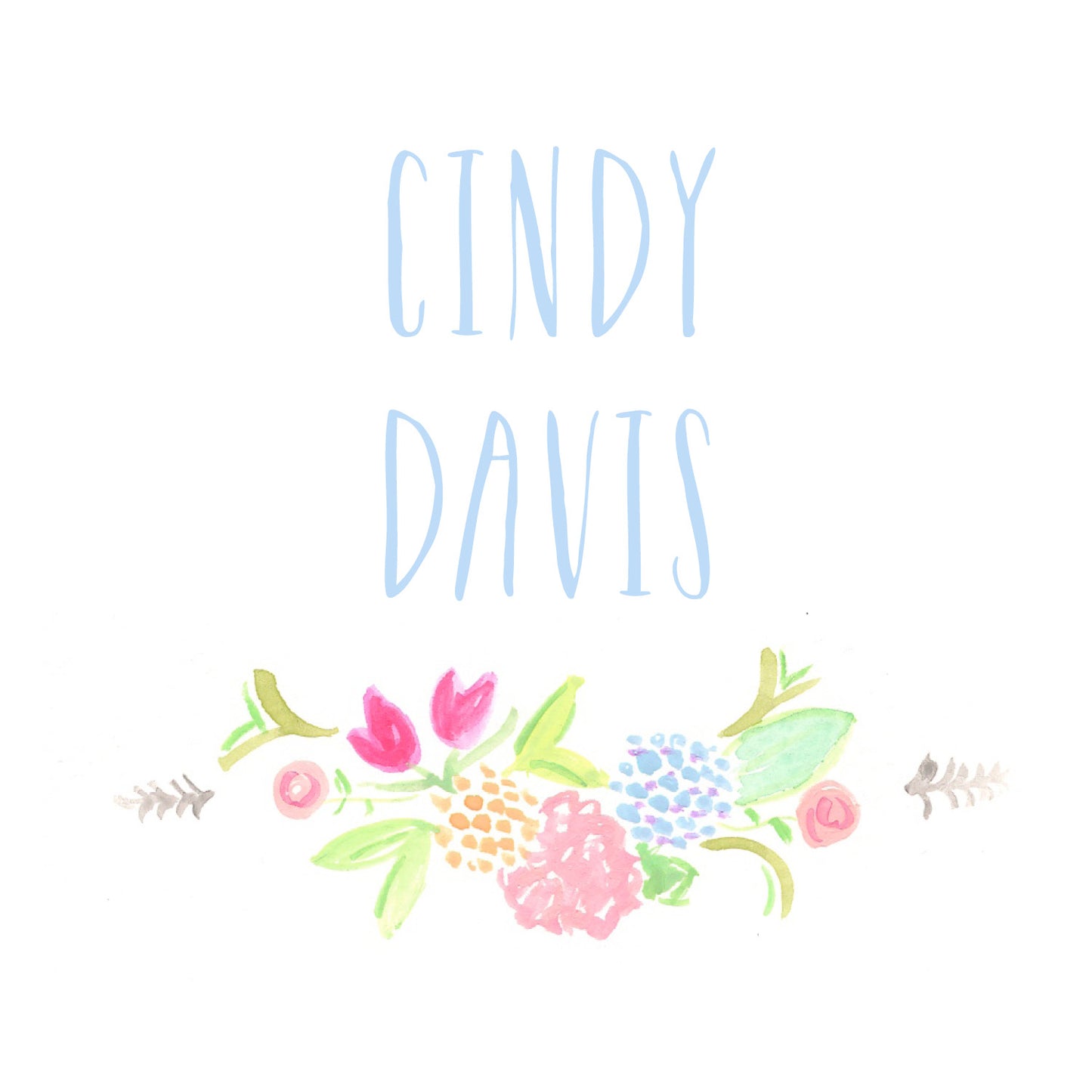 Floral Swag Enclosure Card