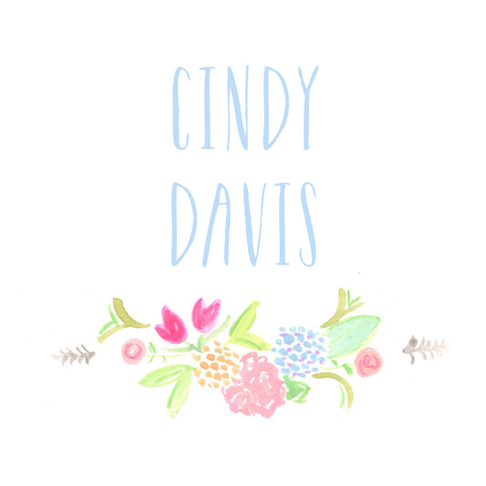 Floral Swag Enclosure Card