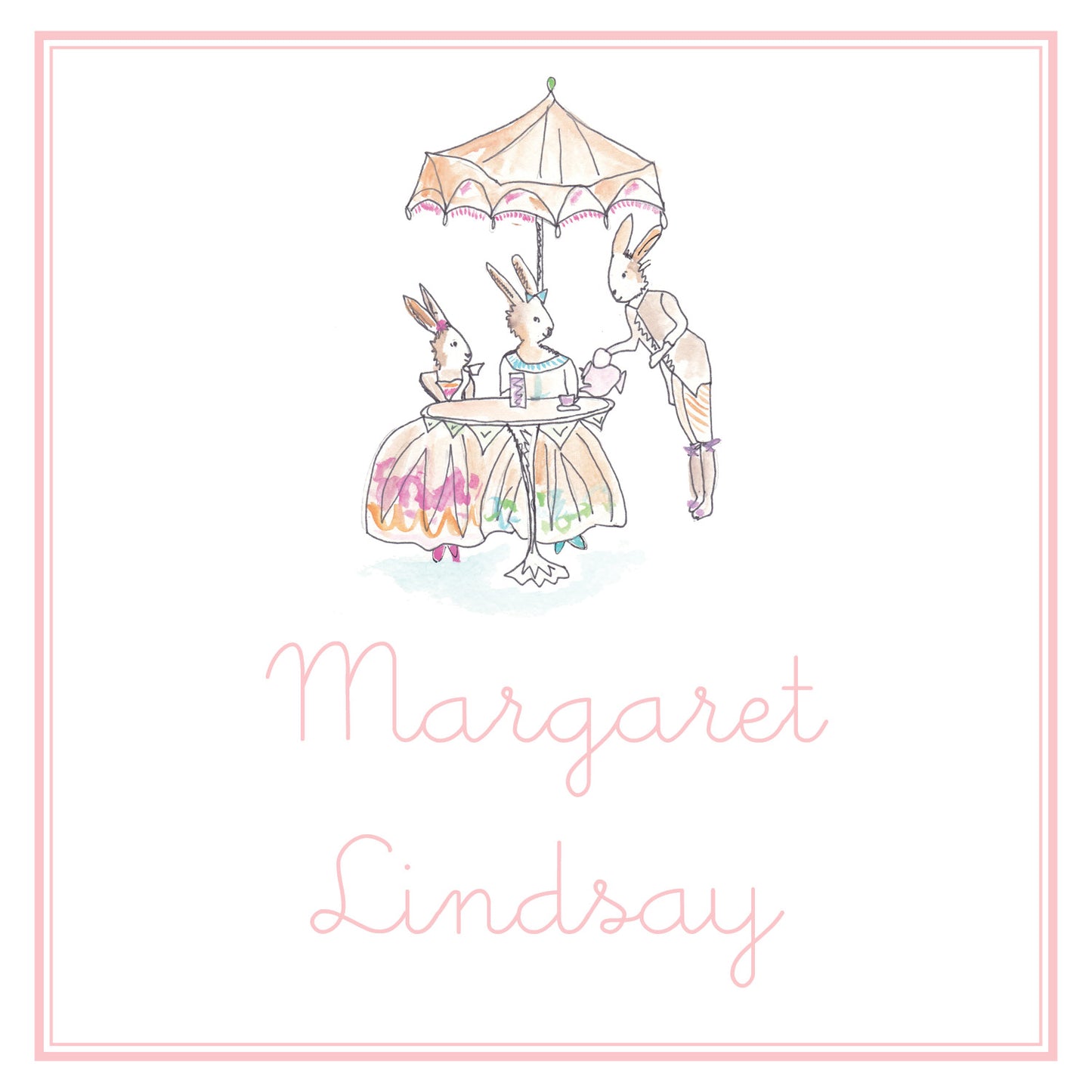 Bunny Tea Enclosure Card