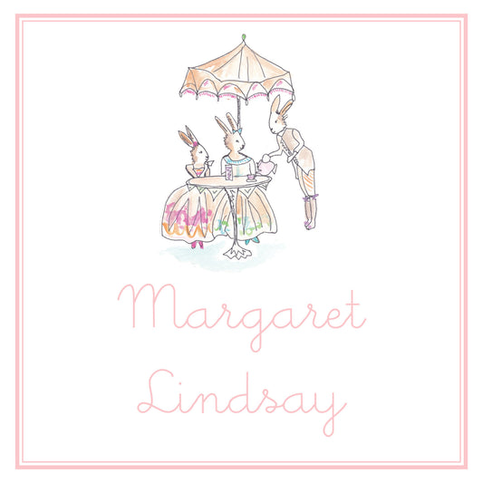 Bunny Tea Enclosure Card