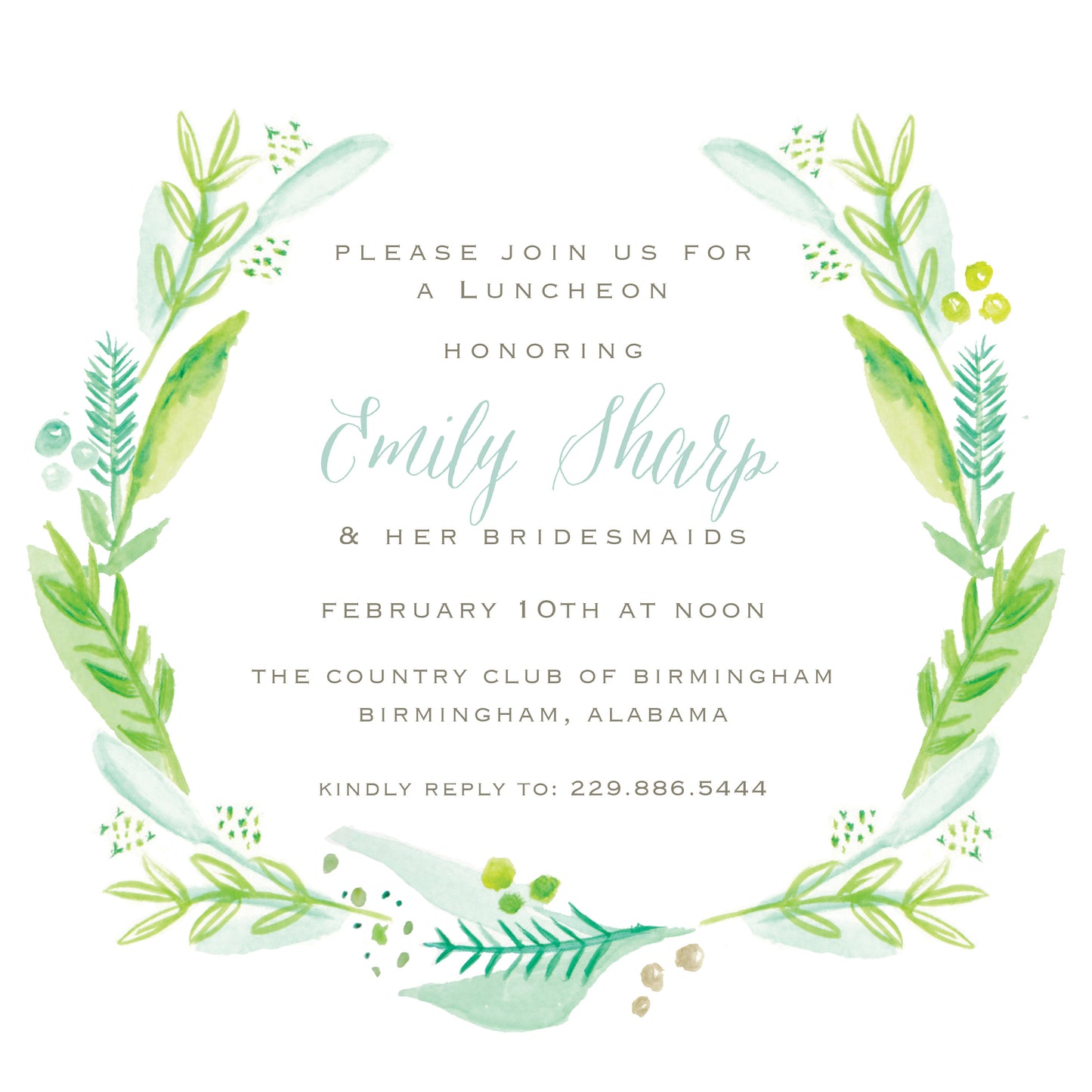 Fresh Picked Invitation
