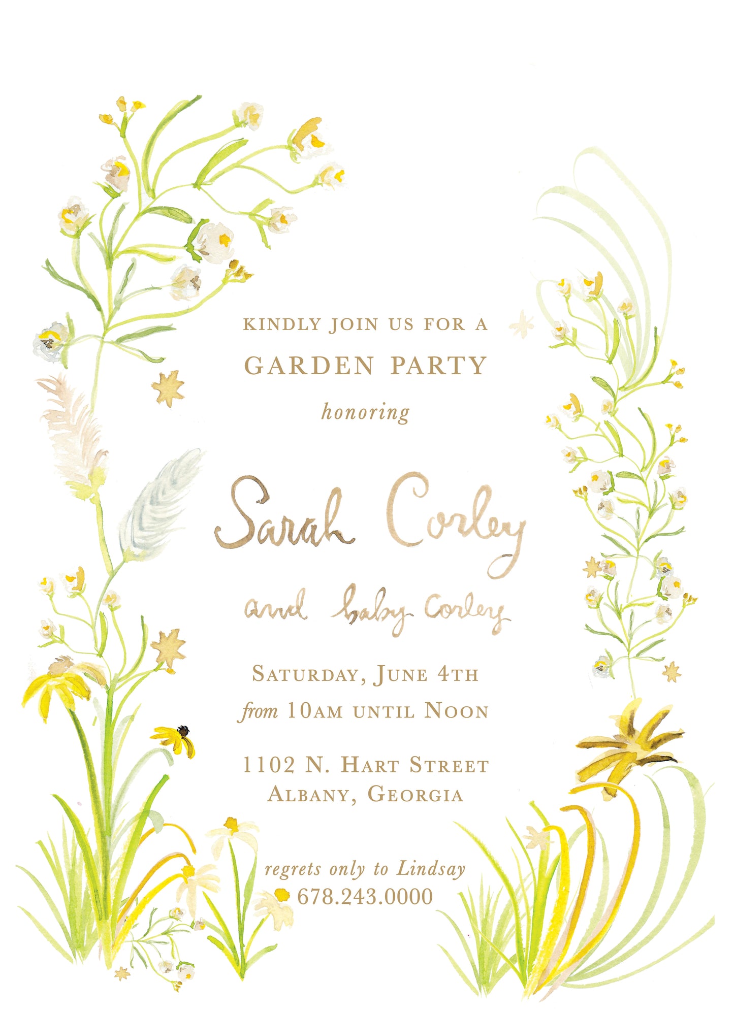 Wildflower Invitation