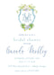 Hydrangea Crest Invitation