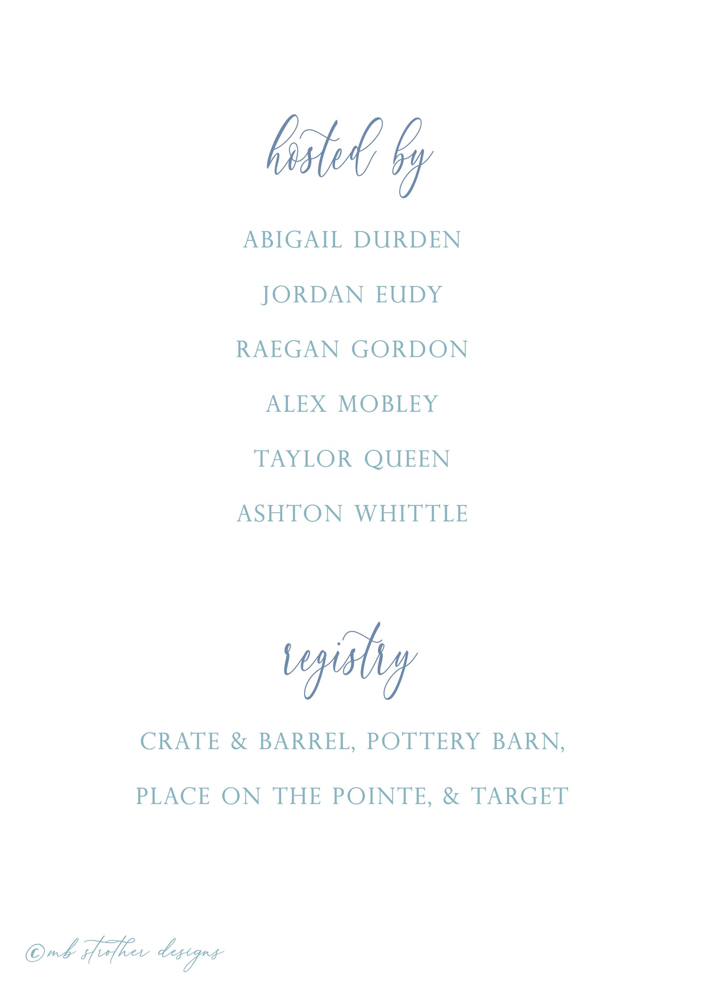 Hydrangea Crest Invitation