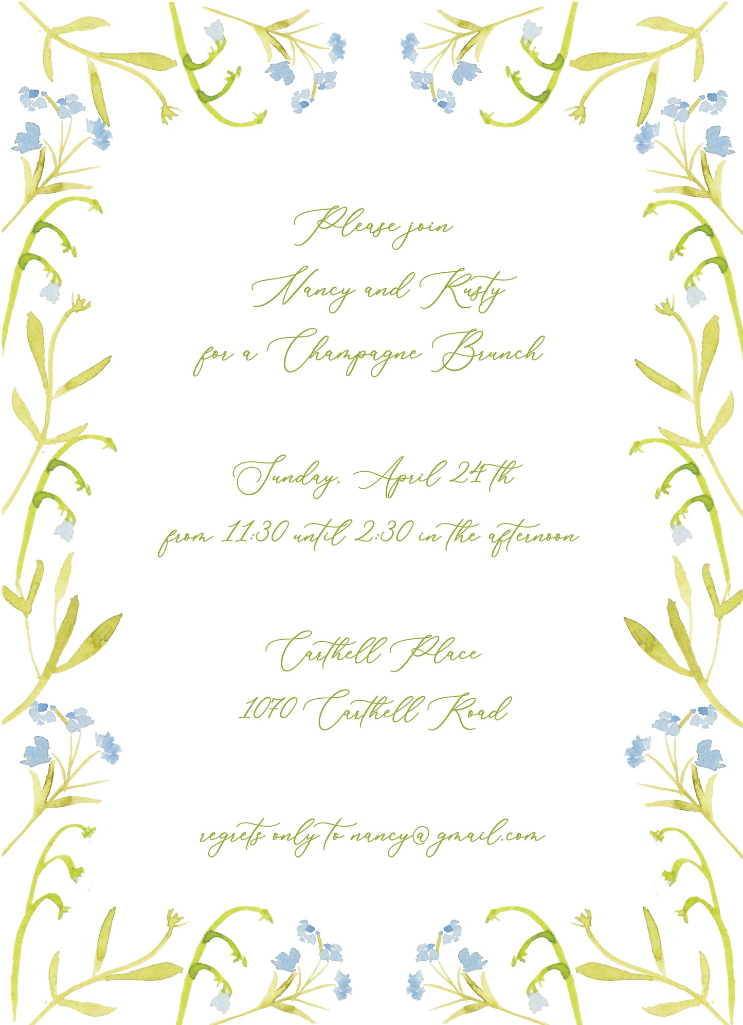 Bluebell Invitation