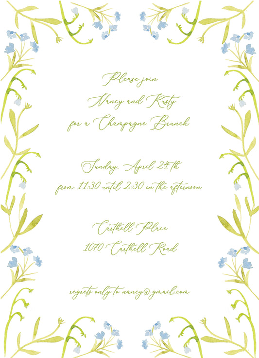 Bluebell Invitation