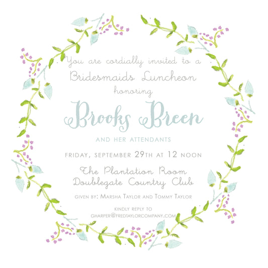 Flower Circle Invitation