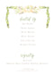 Boxwood, Feather, & Floral Invitation