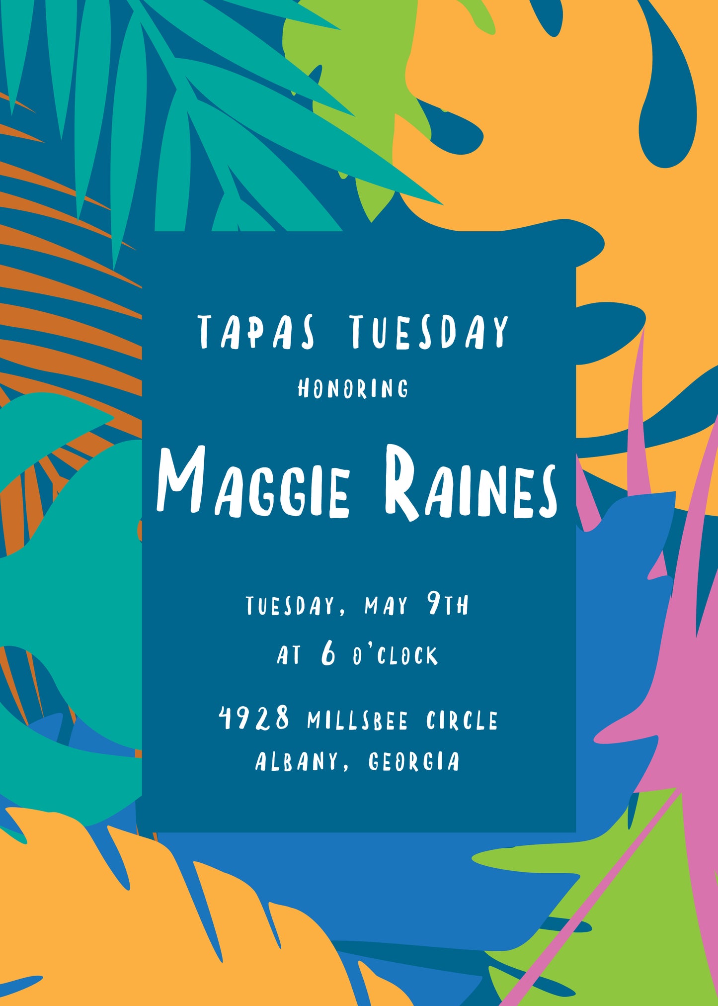 Bright Palm Invitation