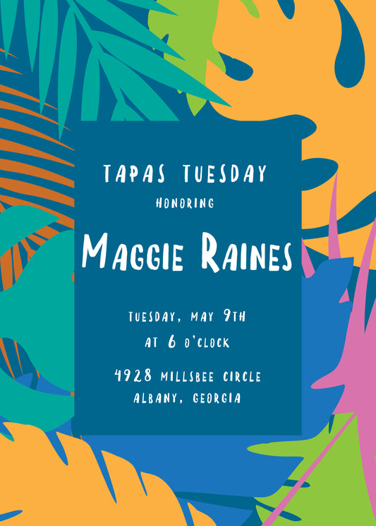 Bright Palm Invitation