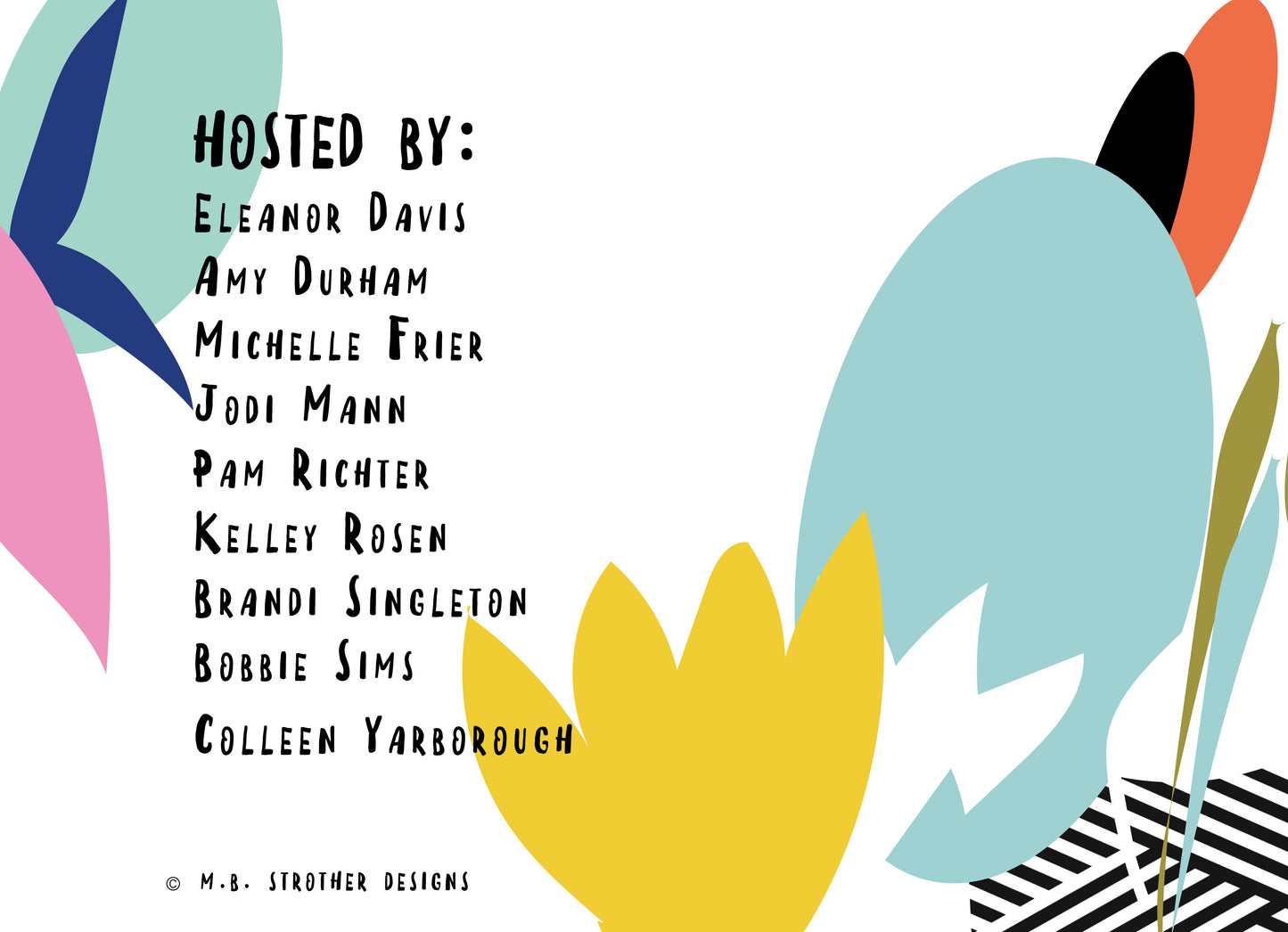 Fun and Funky Abstract Invitation