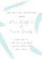 Brushstrokes Invitation