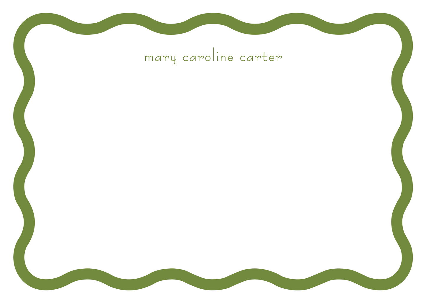 Making Waves Notecard- Favorite Green