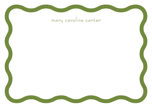 Making Waves Notecard- Favorite Green